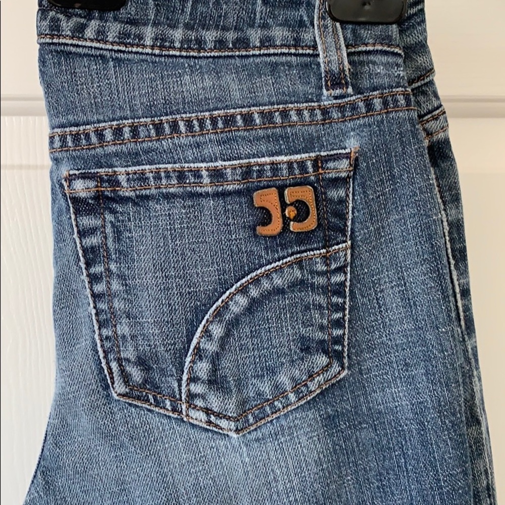 Joe's Jeans Women's Bootcut Blue Denim with Brown Logo Tab